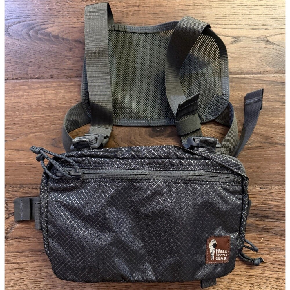 Hill People Gear Runner’s Kit Bag Full Gray Ripstop Chest Pack Hiking EDC